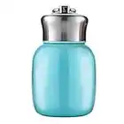 Petite bouteille d'eau isotherme portable et étanche en acier inoxydable pour enfants, femmes, école, bureau, déjeuner, café, thé au lait, 200 ml (bleu ciel)