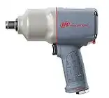 Ingersoll Rand 2145QiMAX 3/4” Drive Air Impact Wrench – Quiet Technology, 1,350 ft-lbs Powerful Reverse Torque Output, 7 Vane Motor, Steel Hammer Case, Gray