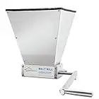 FERRODAY Malted Grain Mill Malt Stainless Steel 2 Roller Malt Mill Homebrew Malted Grain Crusher Manual Grain Mill Slow Drill Available Malt Crusher Adjustable Gap Malted Barley Grinder - No Base Type