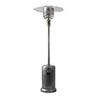 Amazon Basics 46,000 BTU Outdoor Propane Patio Heater with Wheels, Commercial & Residential, Slate Gray, 32.1 x 32.1 x 91.3 inches (LxWxH)