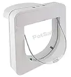 PetSafe Petporte smart flap microchip cat flap, automatic access with chip recognition, for cats up to 7 kg,White