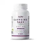 Cafeína Anhidra Pura de HSN | 30 Tabletas de 200 mg Cafeína Efecto Rápido | Dosis Elevada | No-GMO, Vegano, Sin Gluten