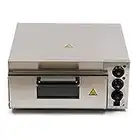 RANZIX Horno profesional para pizza – 2 kW de acero inoxidable para pizza, mini horno para pizza de 12 a 14 pulgadas, pan de patatas, pasteles, pasteles, pasteles (temperatura: 50 – 350 °C aprox.)