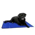 Navaris Matelas Rafraîchissant Chien Chat 81 x 96 cm - Tapis Refroidissant Animaux avec Gel - Coussin Confort pour Chiens et Chats - Matelas Pliable