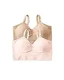 Kindred Bravely 2-Pack Hands Free Pumping Bra Bundle (Beige and Pink, Medium)