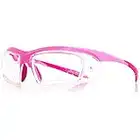 Astro II 0.75mm Pb Leaded Radiation X-Ray Protection Safety Glasses | Anti-Reflective Fog Free Coating | Side Shields (Pink)