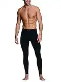 Hanes Men's X-Temp Thermals Underwear, Black, Large