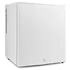 Subcold Aire30 LED Mini Fridge | 30L Table Top Model | Quiet Frost Free Fridge for Bedrooms & Hotels | Lockable with Solid door & interior LED light (White)