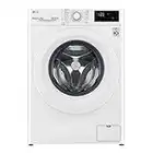 LG F4WV3009S3W - Lavadora 9kg, Carga Frontal, 1400 RPM, Lavadora LG con Inteligencia Artificial Direct Drive, Fondo Especial de 56 cm y Función Vapor Steam, Limpieza y Cuidado de Ropa, Color Blanco