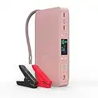 HALO Bolt Air +, Portable Vehicle Jump Starter, Air Compressor, & Power Bank with Digital Display, Rose