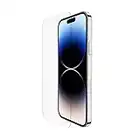 Belkin UltraGlass Proteggi schermo per iPhone 14 Pro, antimicrobico, trattato, applicazione facile senza bolle, supporto di allineamento incluso, collaudato per resistere a una durezza di 9H, OVA103zz