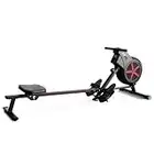 FITFIU Fitness RA-100 - Máquina de Remo Plegable, Resistencia por Aire, Asiento Acolchado, Máquina de remar para Entrenamiento Cardio y Cross Training en casa, Peso máx. Usuario 110kg