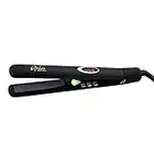 Aria Beauty 1" Infrared Flat Iron, Anti-Static Flat Iron with Floating Tourmaline Ceramic Plates and Digital Controls, Hair Straightener