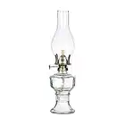 Rustic Oil Lamp Lantern Vintage Glass Kerosene Lamp 12.5''Chamber Oil Lamps for Indoor Use Home Decor Lighting Oil Lantern