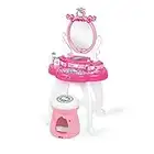 Smoby- Hello Kitty-Tavolo da toeletta 2 in 1 + Sgabello, 10 Accessori, Colore Rosa, 7/320239