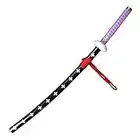 Sword Valley Handgefertigtes Katana Anime Schwert, Death Surgeon Trafalgar Law Cosplay Schwert, Kikoku Schwert, Lila