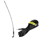 Quality universal car aerial antenna radio FM/AM Roof Fender mast 80cm bee sting and 4.5 meter long extension lead cable