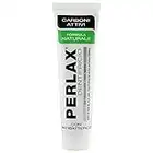 Perlax Dentifricio ad Azione Antimacchia, Pasta Dentifricia Naturale in Gel di Colore Nero, a Base di Carboni Attivi, con Antibatterico - 100 ML