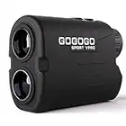 Gogogo Sport Vpro GS03 Laser Golf/Hunting Rangefinder, 6X Magnification Clear View 650/1200 Yards Laser Range Finder, Slope, Pin-Seeker & Flag-Lock & Vibration (650 Yard)