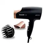 Panasonic - Personalcare EH-NA63CN825 | Sèche-cheveux, Technologie Nanoe, Soin du cheveu, 3 vitesses, 4 températures, 2 accessoires, Touche Air Froid, Noir et or