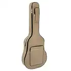 TRIXES Borsa per chitarra con tracolle, custodia imbottita impermeabile, custodia per basso, chitarra acustica e classica, perfetta per viaggiare, Beige, Personalizzato