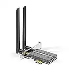 XingYe Scheda di Rete Wireless WiFi 6 PCIe 1800Mbps 2.4G/5GHz Dual Band 802.11 ax/ac/a/b/g/n PCI-E Adattatore WiFi CF-AX1800 Bluetooth 5.2, per PC Windows 10/11(64 bit), Scheda Wifi Pc Fisso