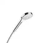 hansgrohe Duschkopf Croma Select S (Regendusche, 3 Strahlarten) weiß/chrom