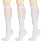 Athlemo Bamboo Compression Socks for Women & Men Circulation 3 Pairs 8-15mmHg Support Stockings for Athletic,Running,Nurse,Flight Travel WHI9-11