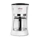 Ufesa CG7113 Activa Cafetera de Goteo, con Capacidad para 6 Tazas o 0'6L, Filtro Permanente, Desconexión Automática, Válvula Antigoteo, 600W, (Función Mantener Caliente), Blanco/ Negro