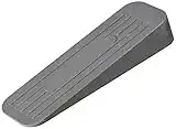 Merriway BH02509 Heavy Duty Non-Slip Rubber Door Wedge Stopper 120 x 20 x 35mm Grey