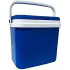 KROWN Nevera Portátil con Asa, Rígida de Polipropileno, Fabricada en España, Caja Térmica Ideal para Camping, Playa, Viajes, Acampada, Actividades al Aire y Picnic, Azul (25 L.)