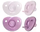 Philips Avent Soothie Heart Pacifier 0-3m, Pink/Light Pink, 4 pack, SCF099/42