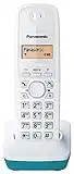 Panasonic KX-TG1611SPC Telefono cordless, Colore Bianco e Azzurro [Versione Spagnola]