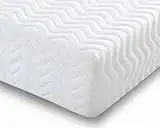 Aspire Beds - Colchón de espuma viscoelástica de gel, fabricado en el Reino Unido. Antibacteriano, tamaño mediano (75 x 190 cm)