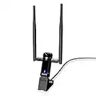 Alfa longue distance Dual-Band Wireless USB 3.0 AC1200 Adaptateur Wi-Fi w / 2x 5dbi amovibles antennes externes pour les connexions Extreme Distance - 2,4 GHz 300Mbps / 867Mbps 5 GHz - USB Cradle Dock Inclus - 802.11a, 802.11b, 802.11g, de Standard 802,11 N, 802.11ac