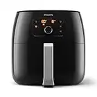 Philips Airfryer Premium XXL, 7.3L (1.4Kg), 90 % Weniger Fett Mit Rapid Air Technologie, Trennvorrichtung, Rezepte-App (HD9762/90)