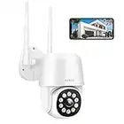 CCTV Camera Wireless Outdoor Wifi IP Home Security Cameras1080P Pan/Tilt 360° View with Night Vision Waterproof Smart Motion Tracking iOS/Android Cloud Storage/Max 128G SD Card GEREE