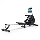 Capital Sports Maquina de Remo Magnética para Casa, Aparatos para Hacer Ejercicio Plegable, Rowing Machine 8 Niveles de Resistencia, Remo Fitness con Pantalla LCD, Rodillos para Proteger el Suelo