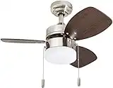 Honeywell Ceiling Fans Ocean Breeze, 30 inches, Contemporary LED Light Kit