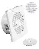 100mm- Ventilador extractor de aire + válvula antiretorno + mosquitera integrada, 14W-80m3/h, cuarto de baño, cocina, WC, VMC, 2ANOS GARANTITA