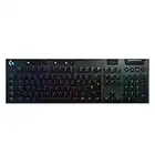 Logitech G915 LIGHTSPEED Wireless Mechanical Gaming Keyboard with low profile GL-Tactile key switches, LIGHTSYNC RGB, Ultra thin design, 30+ hours battery life - Black