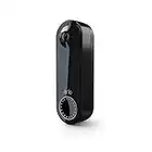 Arlo Essential Wire-Free Battery Operated Video Doorbell - HD Video, 180° View, Night Vision, 2 Way Audio, Direct to Wi-Fi No Hub Needed, Black - AVD2001B