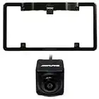 Alpine KTX-C10LP License Plate Frame with Alpine HCE-C1100 HDR Back Up Camera