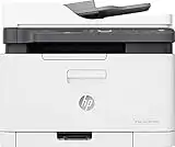 HP Color LaserJet MFP 179fnw 4ZB97A, Stampante Multifunzione A4, Stampa Fronte e Retro Manuale a colori, 18 ppm, USB, Ethernet, Fax, ADF, Schermo LCD a icone con tastierino, Bianca