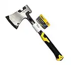 Rolson 12108 20oz One Piece Splitting Hand Axe Hatchet Splitter Outdoor Camping Professional,Yellow/ Black