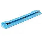 3 Hole Punch Blue, Portable Hole Puncher for 3 Ring Binder, 5 Sheets Capacity, Removable Chip Tray, 10” Ruler for School, Office, Also Available in Purple, Pink, Green, Red, Grey, 1 Pc-by Enday