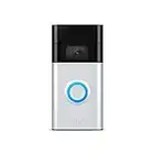 Ring Video Doorbell - 1080p HD video, improved motion detection, easy installation – Satin Nickel