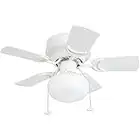 Prominence Home 41530 Hero Hugger Ceiling Fan, 28", White