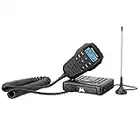 Midland – MXT275 MicroMobile® GMRS Radio – 15 watts Two-Way Radio with Integrated Control Microphone – Overland Caravanning Tractors – Detachable External Magnetic Mount Antenna - 8 Repeater Channels