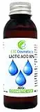 Ácido láctico 80% - 60/120 Gr – Control de pH, cuidado de la piel, cuerpo y cabello, despegado, rejuvenecimiento y aclarado tratamientos, queratólico, exfolia la piel (60 Gr)